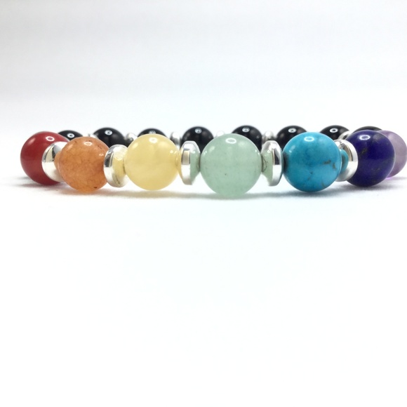 7 Chakra Energy Bracelet Set - Picture 5 of 7